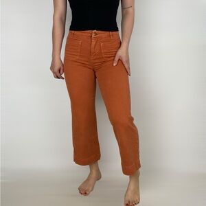 MARINE LAYER Bridgett Wide Leg‎ Pants High Rise Stretchy Casual